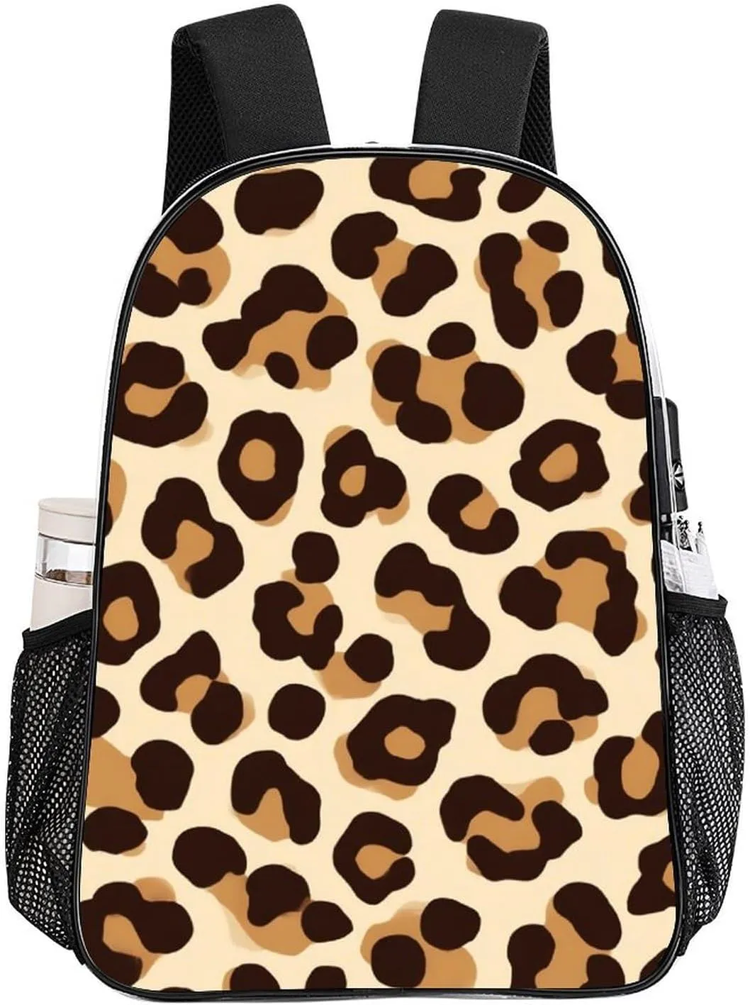 Supdreamc Shoulder Book Bags Anti-Theft Multipurpose Big Capacity Bookbag - Cool Cheetah Leopard Print Travel Hiking Backpack Transparent Bag