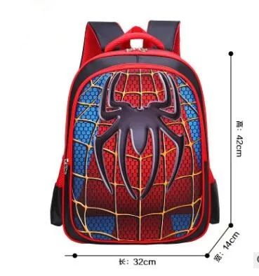 Superman Batman Spiderman Captain America Boy Girl Children Kindergarten School bag Teenager Schoolbags Kids Student Backpacks