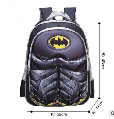 Superman Batman Spiderman Captain America Boy Girl Children Kindergarten School bag Teenager Schoolbags Kids Student Backpacks