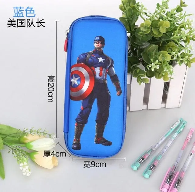 Superman Batman Spiderman Captain America Boy Girl Children Kindergarten School bag Teenager Schoolbags Kids Student Backpacks