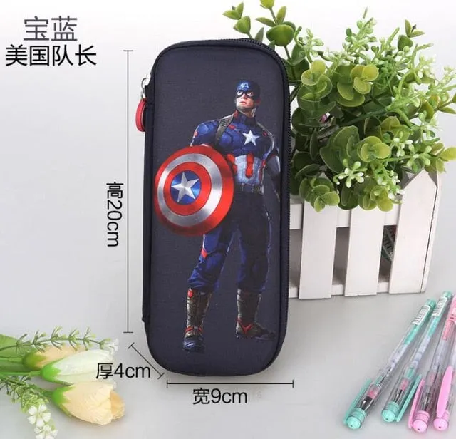 Superman Batman Spiderman Captain America Boy Girl Children Kindergarten School bag Teenager Schoolbags Kids Student Backpacks