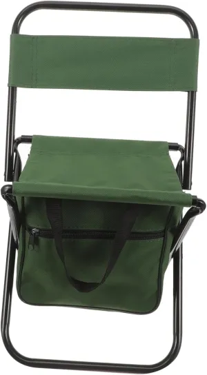 SUPVOX Lightweight Portable Folding Chair with Backrest Versatile Multi Use Outdoor Stool for Camping Fishing Beach Trips and Travel Activities Easy to Carry and Store