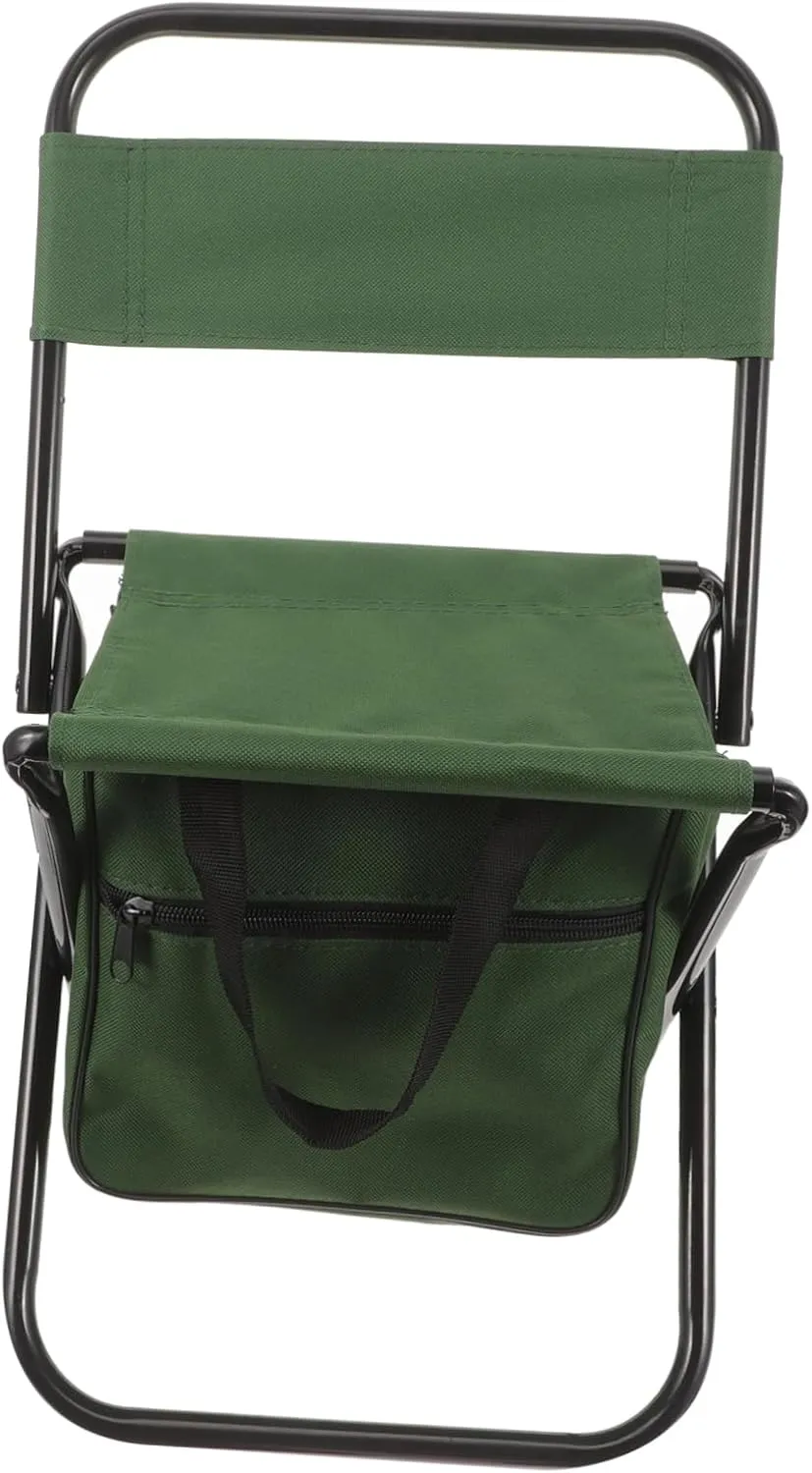 SUPVOX Lightweight Portable Folding Chair with Backrest Versatile Multi Use Outdoor Stool for Camping Fishing Beach Trips and Travel Activities Easy to Carry and Store