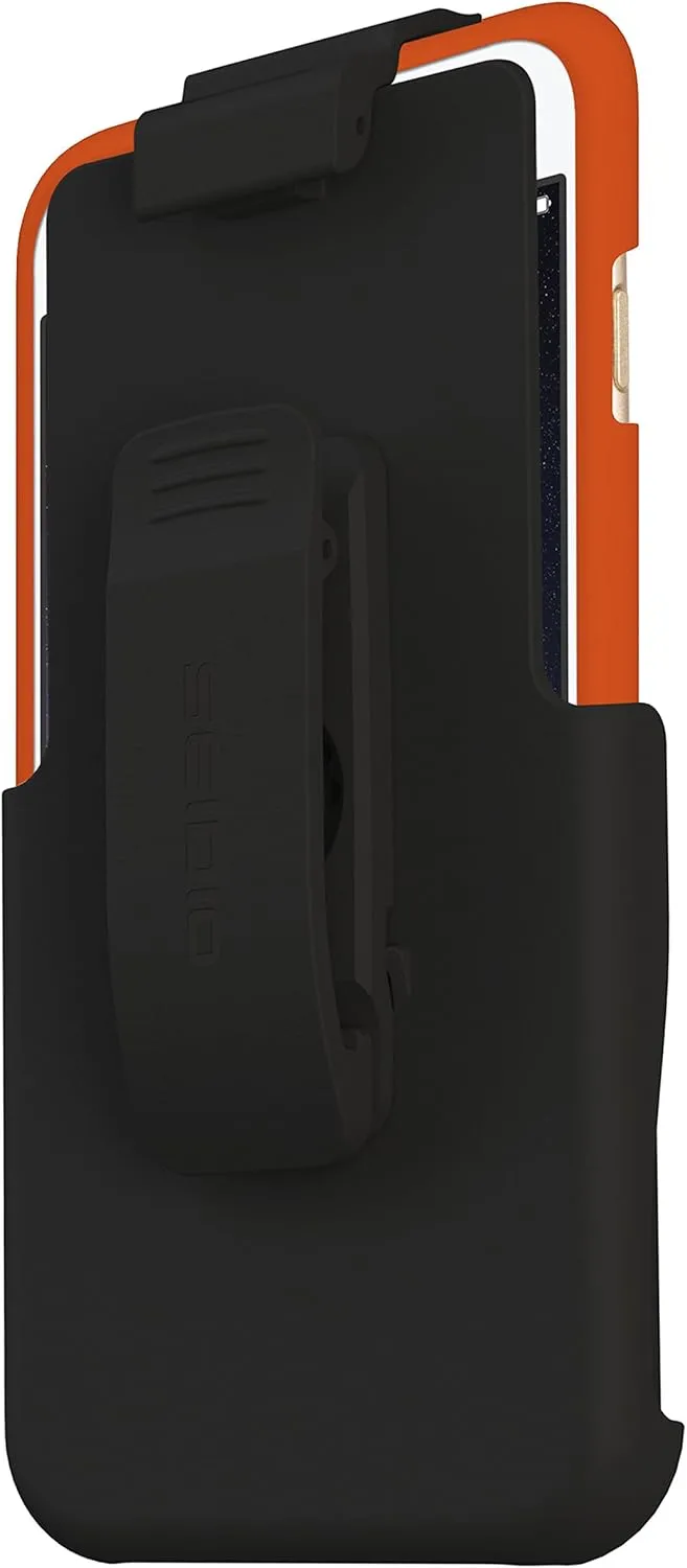 SURFACE Case with Metal Kickstand and Holster Combo for Apple iPhone 6 Plus - Retail Packaging - Orange