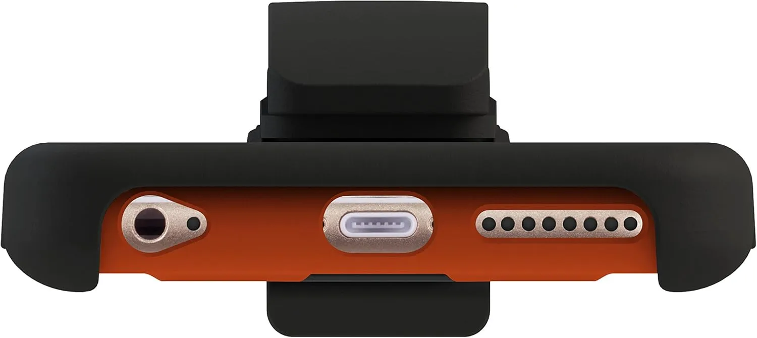 SURFACE Case with Metal Kickstand and Holster Combo for Apple iPhone 6 Plus - Retail Packaging - Orange