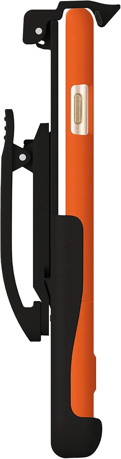 SURFACE Case with Metal Kickstand and Holster Combo for Apple iPhone 6 Plus - Retail Packaging - Orange