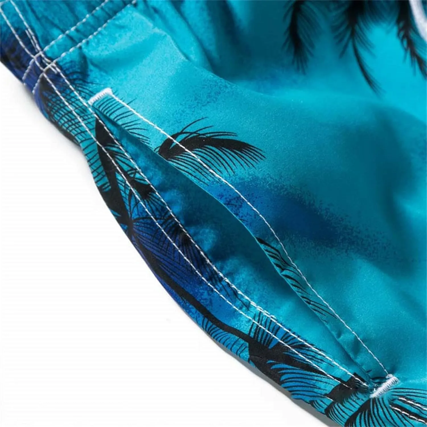 Swim Trunks 2024 Short Pants Casual Printed Short Floral Beach Splicing Fashion Beach Pants Dissolving Swim Trunks