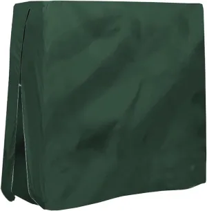 Table Tennis Table Cover 65x28x73in Green Pingpong Cover with Side Zipper Dustproof Rainproof Silver Coated Oxford Cloth Outdoor CoverTable