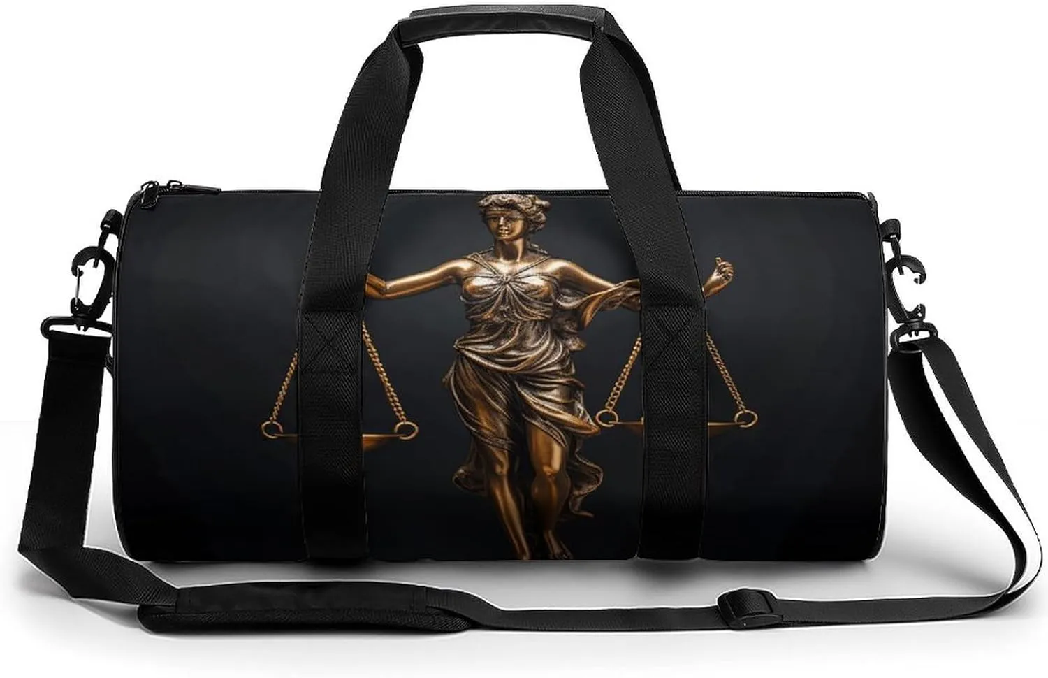Tall Bronze Statue Gym Bag Sport Gym Tote Bag Lightweight Duffle Bag Carry On Weekender Bags for Women Men