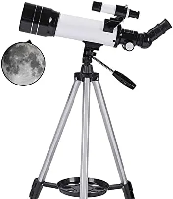 Telescope, 70Mm Aperture 400Mm Focal Length Astronomical Refracting Telescope for s Beginners, Travel Telescope with Carry Bag and Tripod