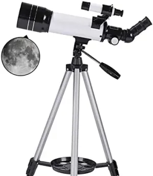 Telescope, 70Mm Aperture 400Mm Focal Length Astronomical Refracting Telescope for s Beginners, Travel Telescope with Carry Bag and Tripod