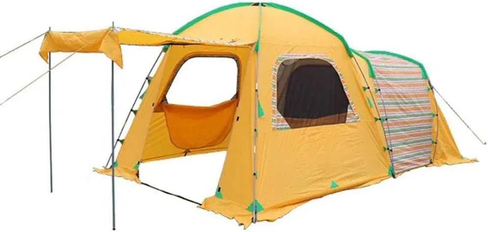 Tent 4 Person Family Camping Tent, Waterproof Full Head Standing Height, Outdoor Tent Compatible with Hiking, 260 * 210 / 175cm Outdoor Camping