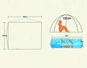Tent for Camping Instant Cabin Outdoor Automatic Tents Oxford Cloth Waterproof 5000MmStrong Wind Durable Portable Tents Outdoor Camping Adventure Winter Fishing Tent
