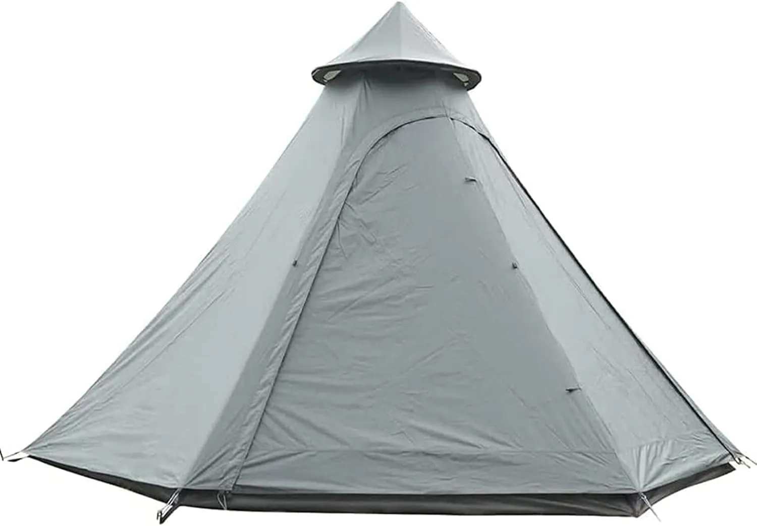Tents for Camping 4 Person, Waterproof Pyramid Teepee Tent Adult Tent Waterproof Double Layers Indian Tent Yurt Tent Tower Post Bell Tent for Outdoor Family Trip, 3, Green