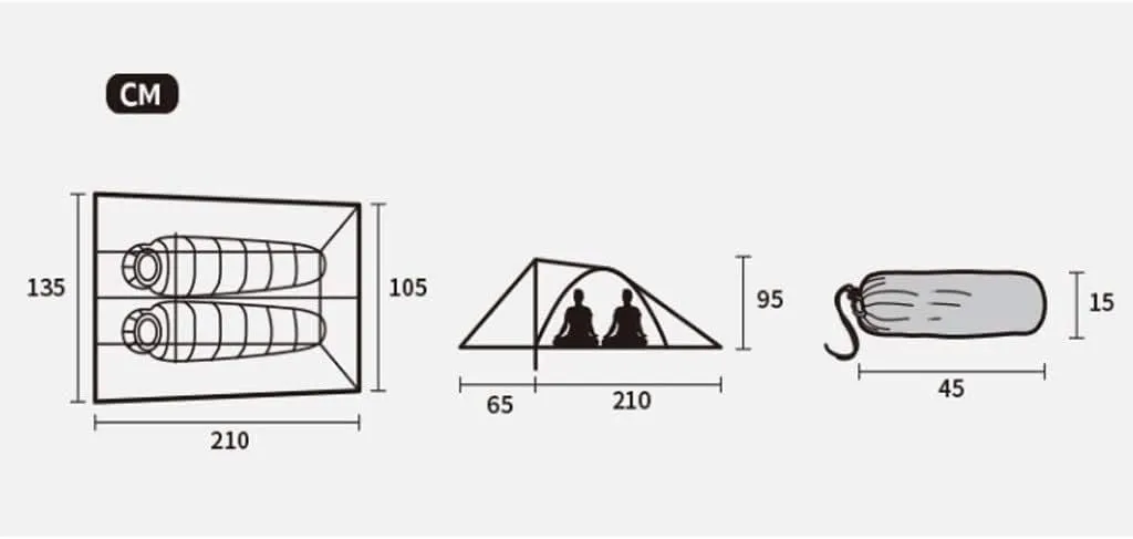 Tents for Camping Beach Tents Ultralight Camping Tent 2 Person Easy Set Up Double Layer Waterproof Instant Tent for Hiking Outdoor Tent Family Tents for Camping Hiking Traveling