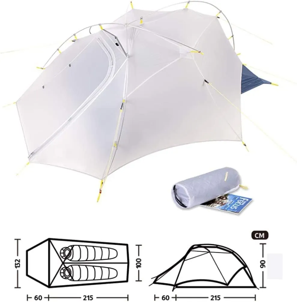 Tents for Camping Camping Tent 1-2 Person Ultralight Easy Set Up with Mesh Windows Waterproof Double Layer Instant Tent Beach Tent