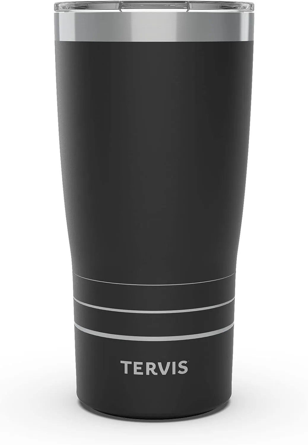 Tervis Traveler Powder Coated Stainless Steel Triple Walled Insulated Tumbler Travel Cup Keeps Drinks Cold & Hot, 20oz, Onyx Shadow