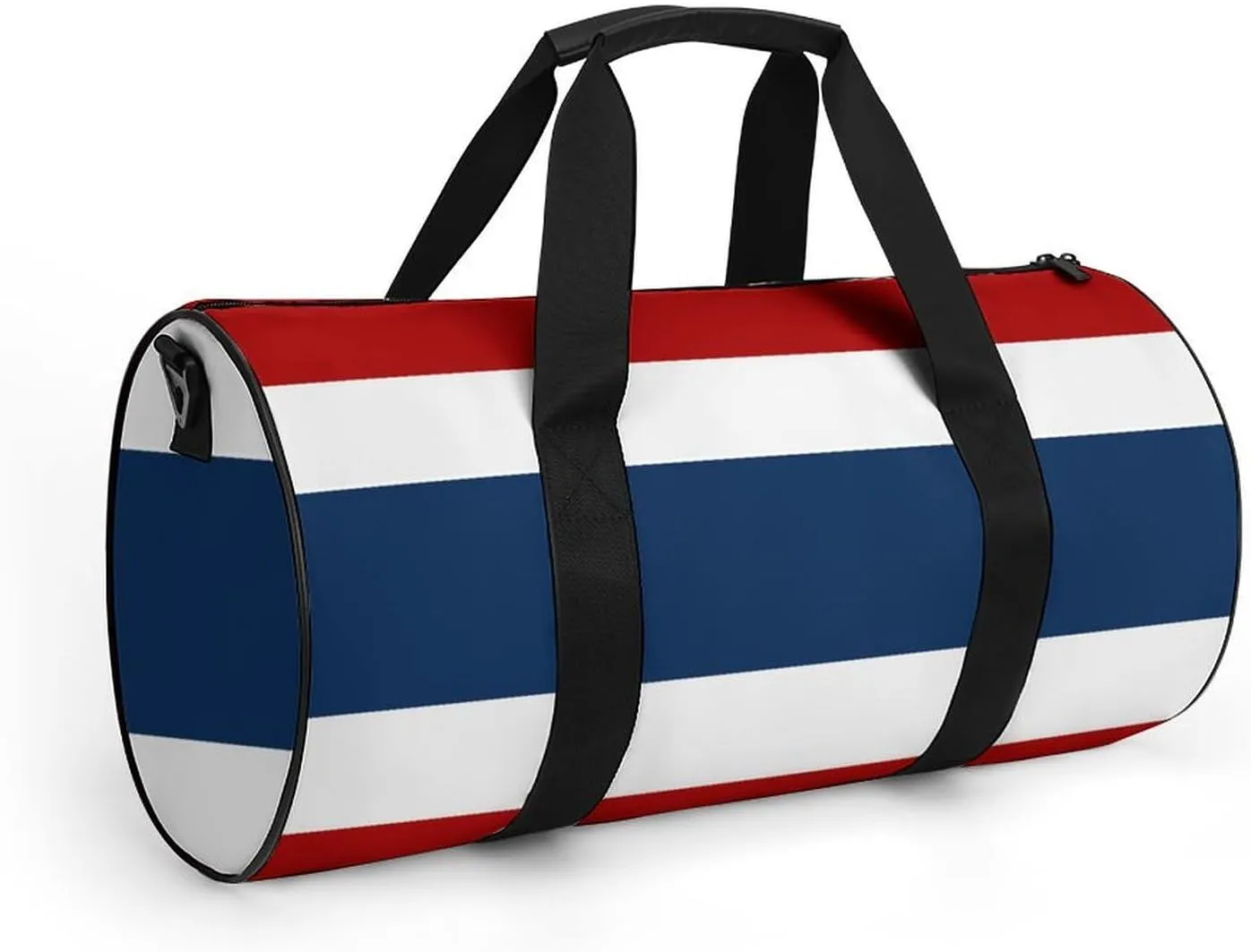 Thailand Flag Waterproof Gym Bag with Shoe Compartment Sports Duffel Travel Weekender