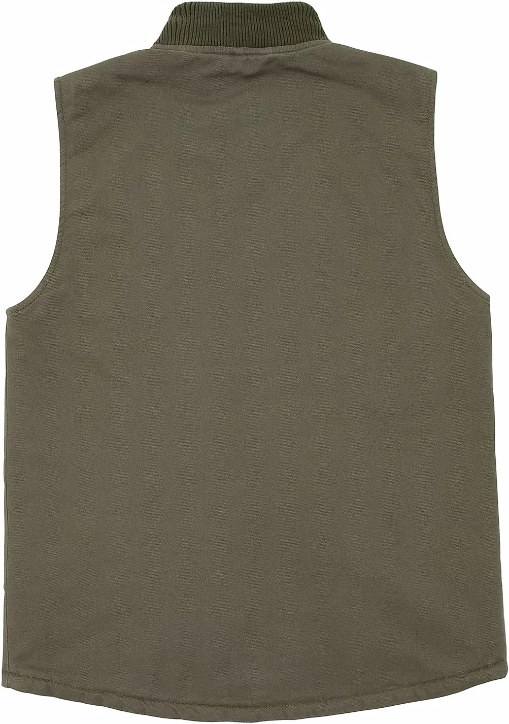 ThCreasa Mens Sherpa Fleece Lined Vest Sleeveless Zip Up Winter Outdoor Travel Fishing Vest Jacket