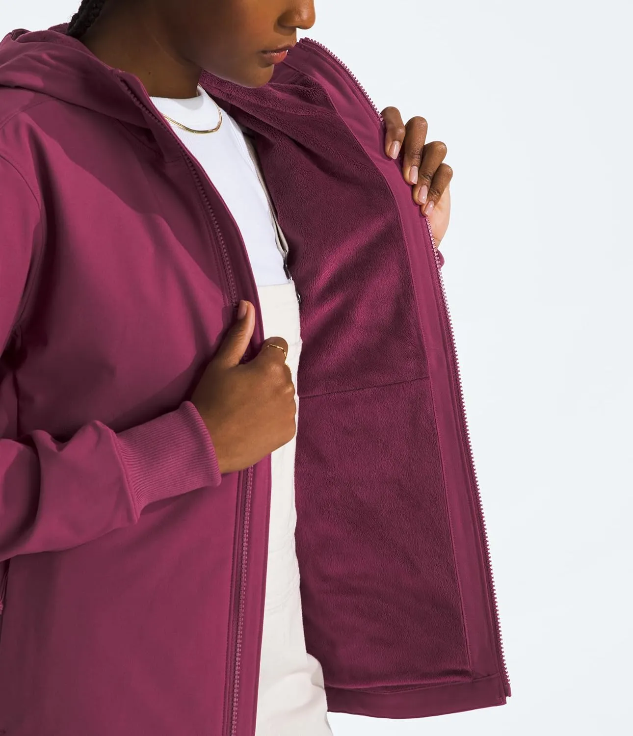 THE NORTH FACE Women's Shelbe Raschel Fleece Hooded Jacket (Standard and Plus Size)