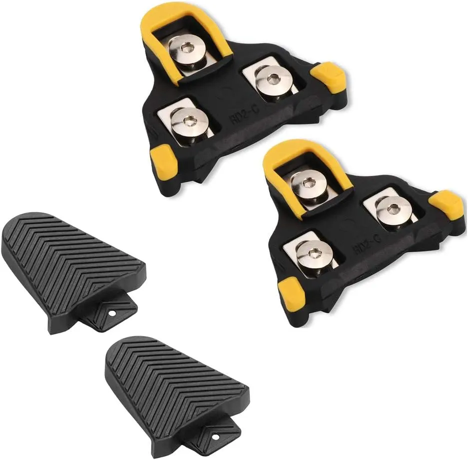 Thinvik Bike Cleat Rubber Cover Set - Bike Cleats with Covers for Shimano SPD-SL Cleats (Only Work for SH10 SH11 SH12 Road Bike Cleats)