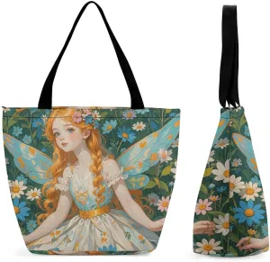 This Pfhorn Flower Fairy Women's Shopping Bag Foldable Washable Shoulder Bag Adopts High-definition Printing Technology, with Clear Patterns And Rich Colors. There Are Many Patterns to Choose From, An