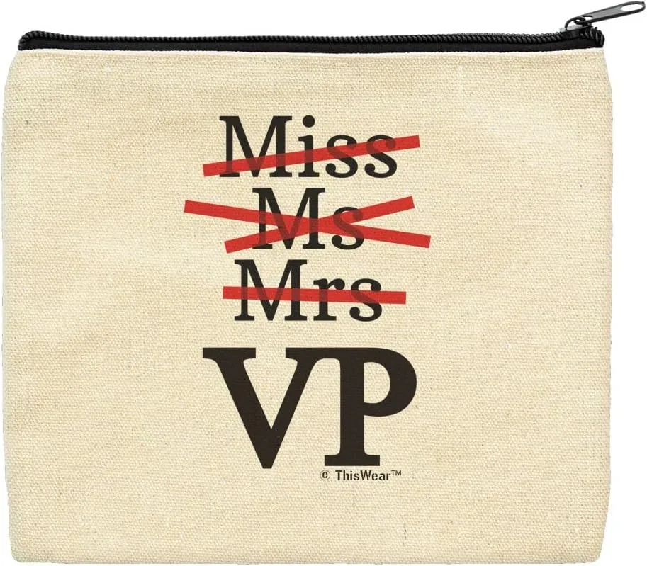 ThisWear Vice President Gifts For Women Miss Mrs Ms VP Vice President Makeup Bag