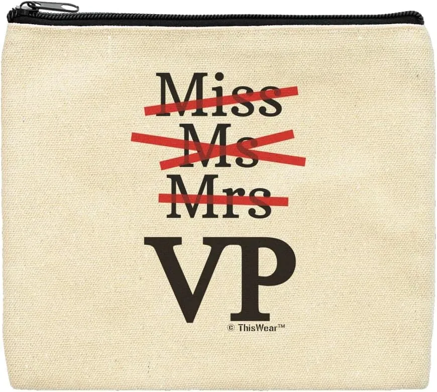 ThisWear Vice President Gifts For Women Miss Mrs Ms VP Vice President Makeup Bag