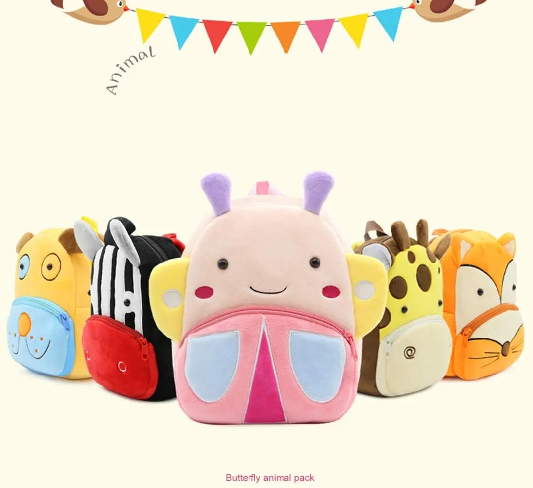 Toddler Backpack Zoo Plush Mini Daypack Animal Cartoon Travel Bag for Baby Girl Boy