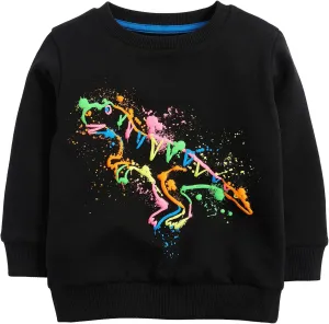 Toddler Boy Cotton Crewneck Long Sleeve Sweatshirt Christmas Clothing 2-7T
