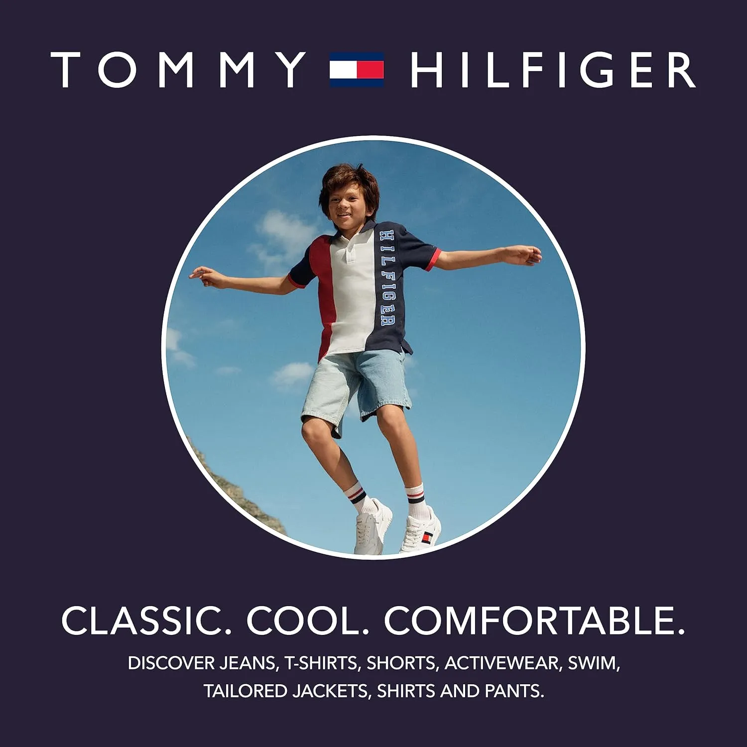 Tommy Hilfiger Boys' Long Sleeve Woven Button-Down Shirt, Lightweight & Breathable