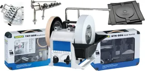 Tormek T-8 Ultimate Plus Kit (Tormek T-8 Original Sharpener   HTK-806 Hand Tool Kit   TNT-808 Woodturner's Kit   SVH-320 Planer Blade Attachment   DBS-22 Drill Bit Attachment   RB-180) (US Version)