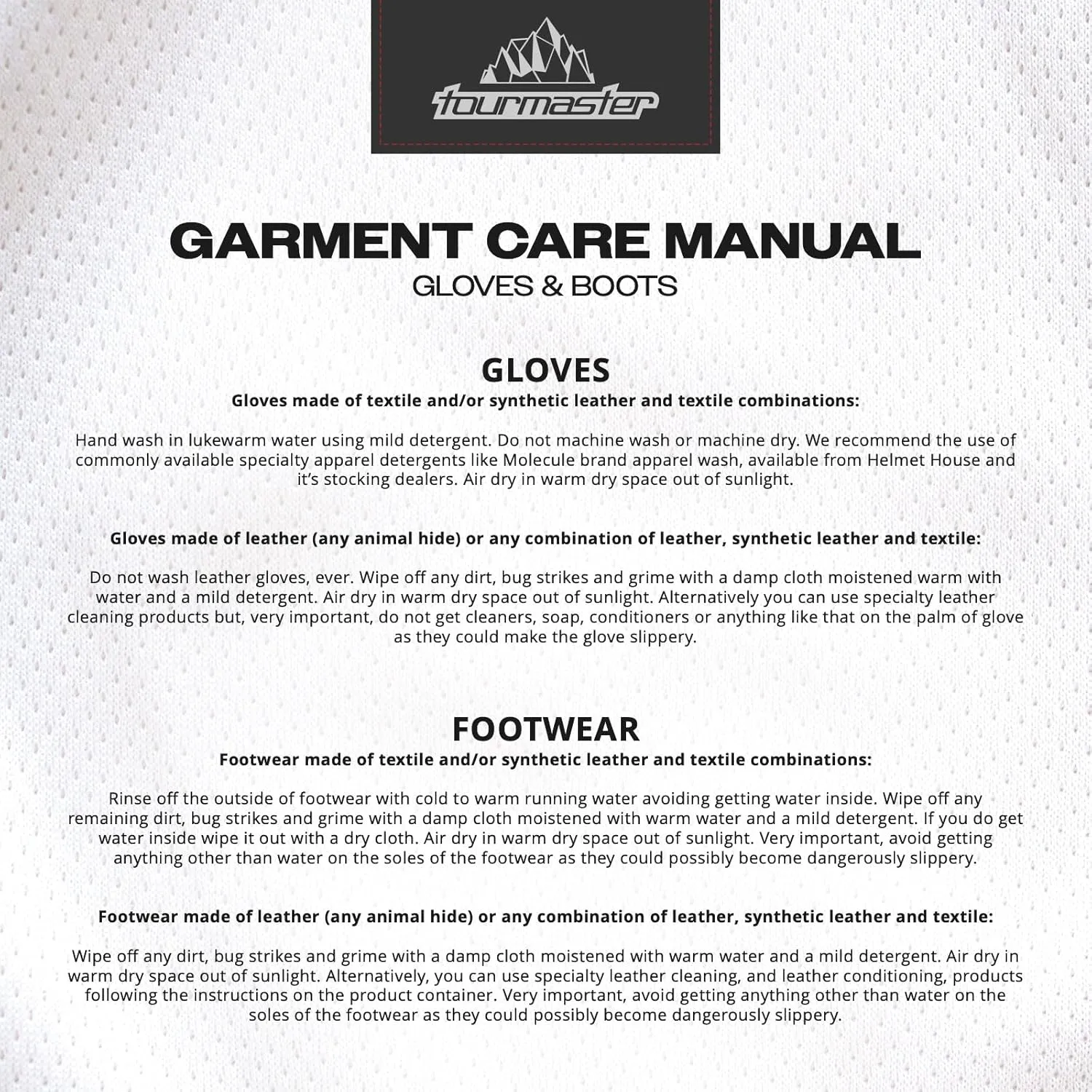 Tourmaster Men's Trailbreak Waterproof Motorcycle Gloves