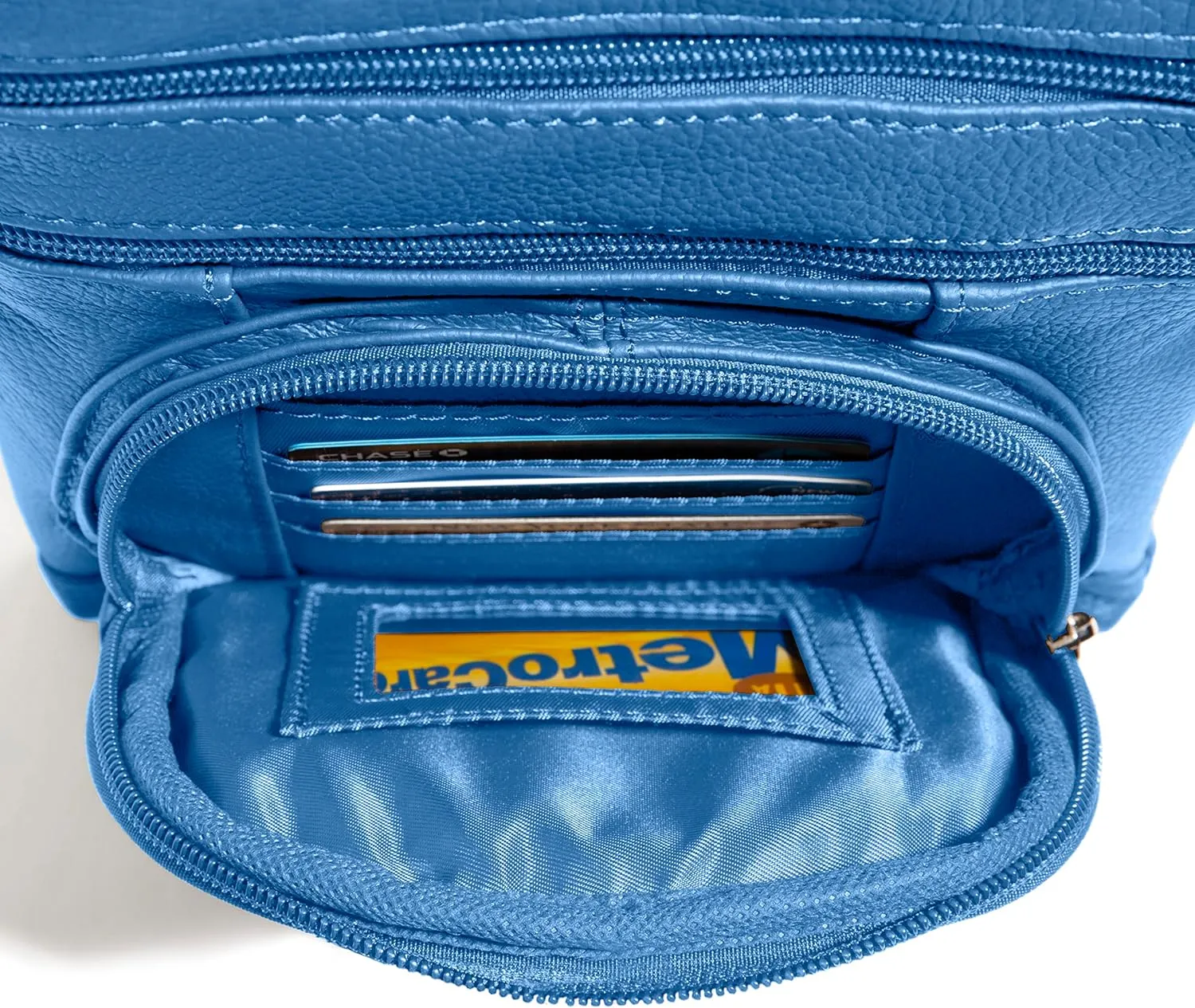TOVOSO Crossbody Bag for Women, Genuine Leather Multi-Pocket Purse with Adjustable Strap, RFID Protection, Built-In Wallet