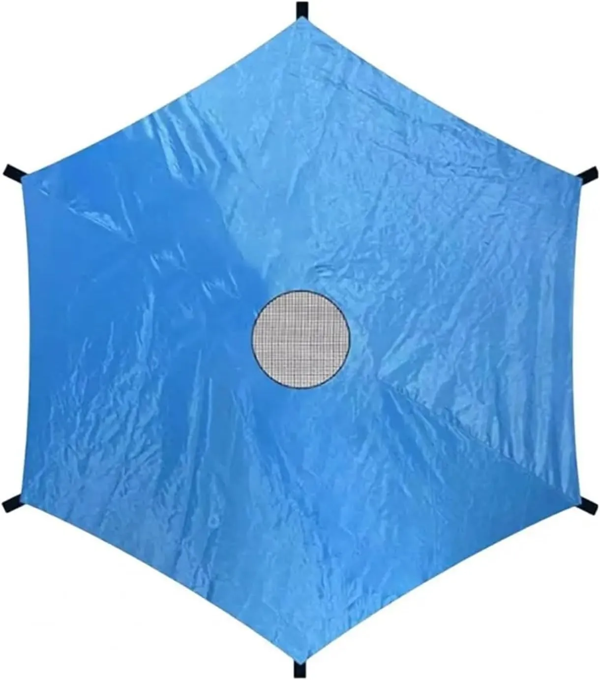 Trampoline Tent 6/8/10/12/14-Foot Trampoline Sunshade Cover UV Resistant Waterproof Oxford Cloth 6 Poles Canopy Sun Protect Rainproof Tent Cover for Outdoor