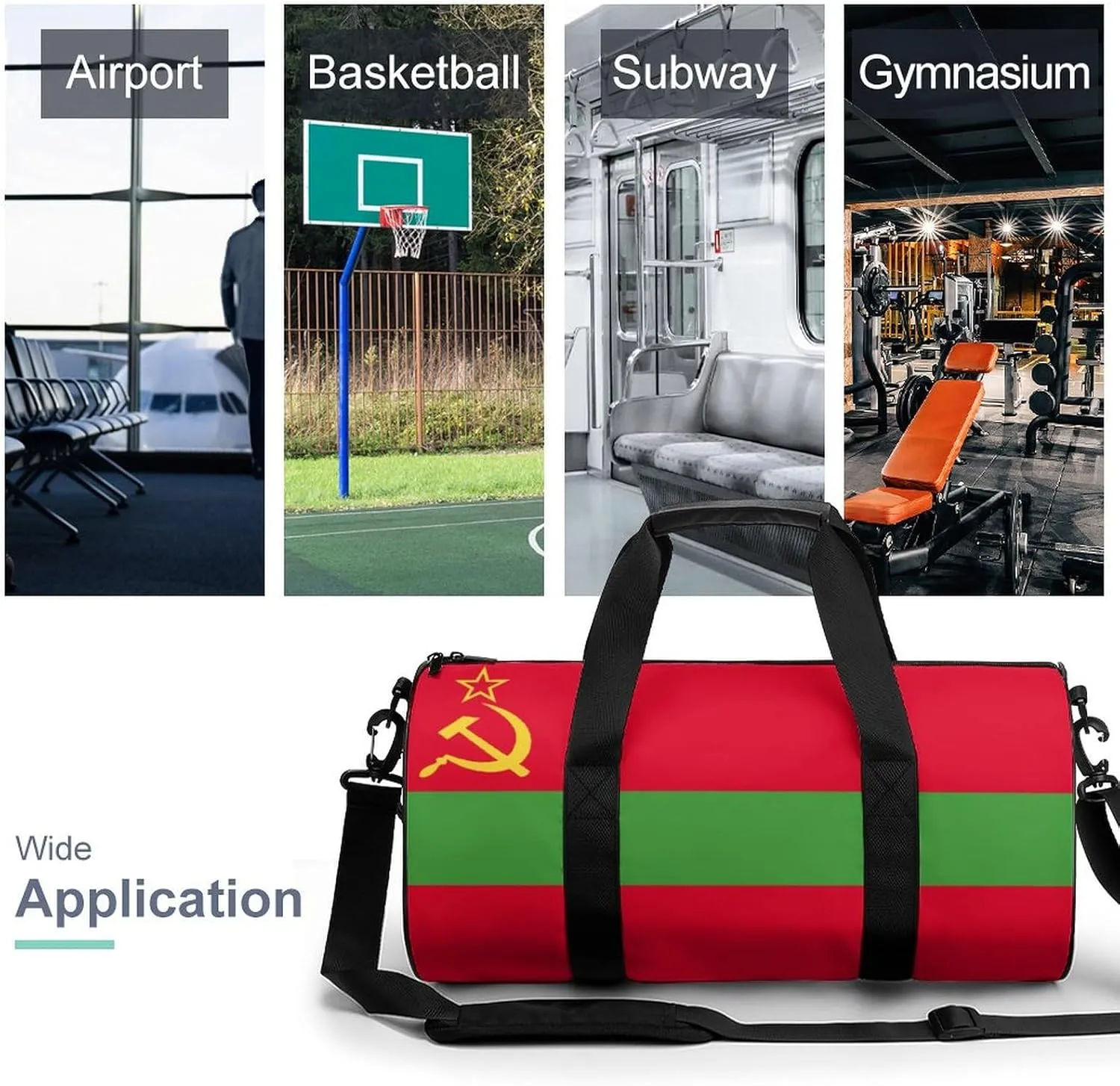 Transnistria Flag Gym Duffle Bag for Boys Girls with Wet Pocket Sports Weekender Travel Carry On