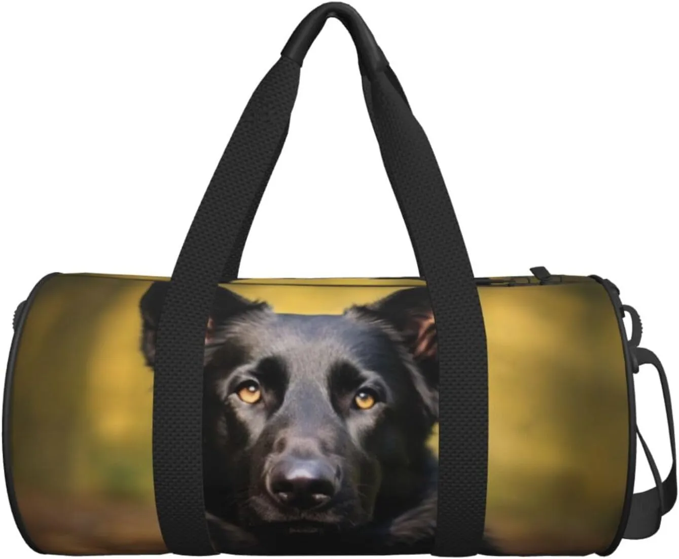 Travel Bag For Women,Black German Shepherd Dog Print Personal Item Duffle Bags,Weekend Travel Duffel Tote Bag,Travel Sport Gym Bag For Men,Airplane Travel Essentials For Flying