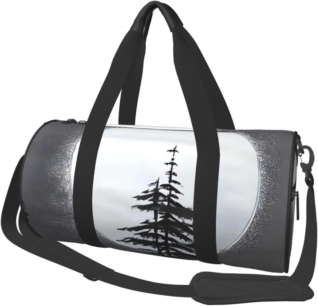 Travel Bag For Women,Moon Pine Tree Print Personal Item Duffle Bags,Weekend Travel Duffel Tote Bag,Travel Sport Gym Bag For Men,Airplane Travel Essentials For Flying