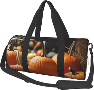 Travel Duffel Bag Fall Pumpkins Weekender Overnight Bag For Men Women Large Capacity Sports Gym Bag Canvas Carry On Tote Bags For Travel Yoga