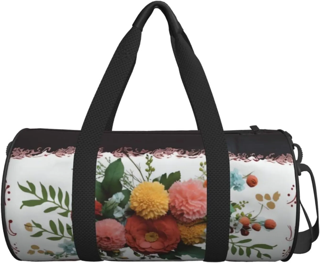 Travel Duffel Bag Flower Bouquet Weekender Overnight Bag For Men Women Large Capacity Sports Gym Bag Canvas Carry On Tote Bags For Travel Yoga