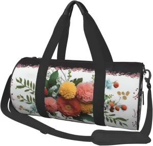Travel Duffel Bag Flower Bouquet Weekender Overnight Bag For Men Women Large Capacity Sports Gym Bag Canvas Carry On Tote Bags For Travel Yoga