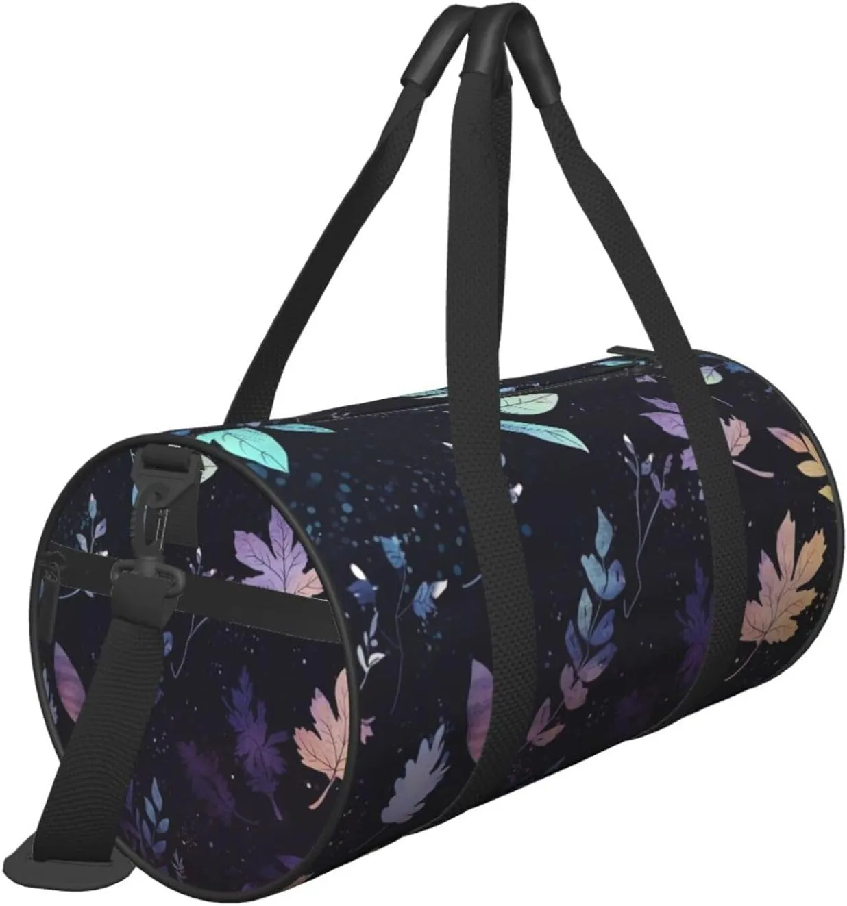 Travel Duffel Bag Leaves On Starry Sk Weekender Overnight Bag For Men Women Large Capacity Sports Gym Bag Canvas Carry On Tote Bags For Travel Yoga