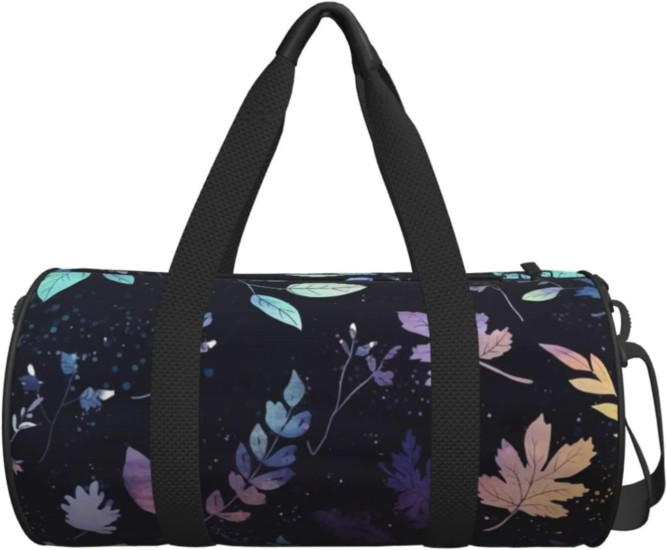 Travel Duffel Bag Leaves On Starry Sk Weekender Overnight Bag For Men Women Large Capacity Sports Gym Bag Canvas Carry On Tote Bags For Travel Yoga
