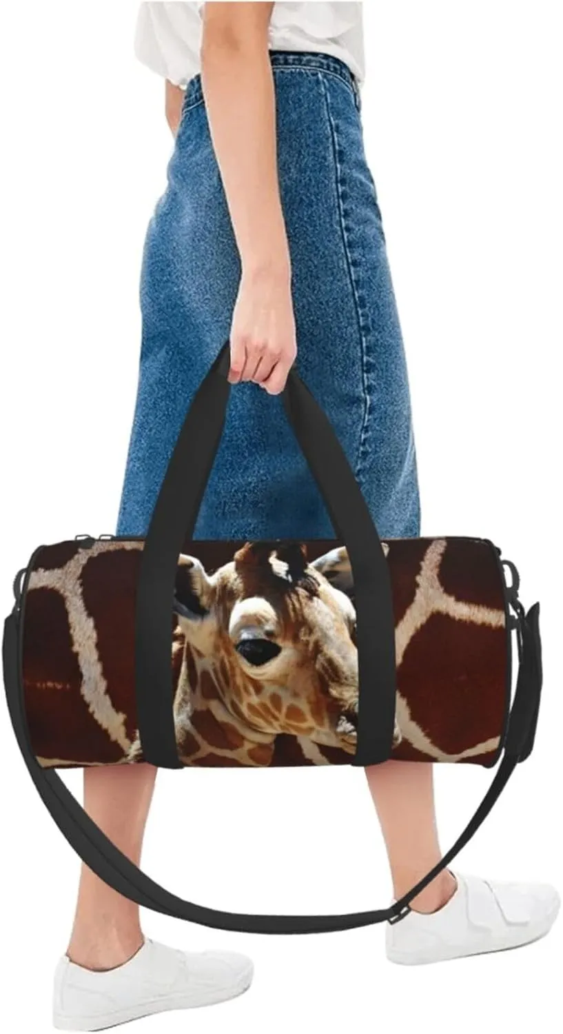 Travel Duffle Bag for Men Women, Giraffe Duffle Bags for Sport Gym Overnight Luggage