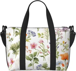 Travel Duffle Bag Lavender Daisy Flower Weekender Overnight Bags Luggage Bag for Women Men Waterproof Sports Gym Bag Hand Bag with Shoulder Strap