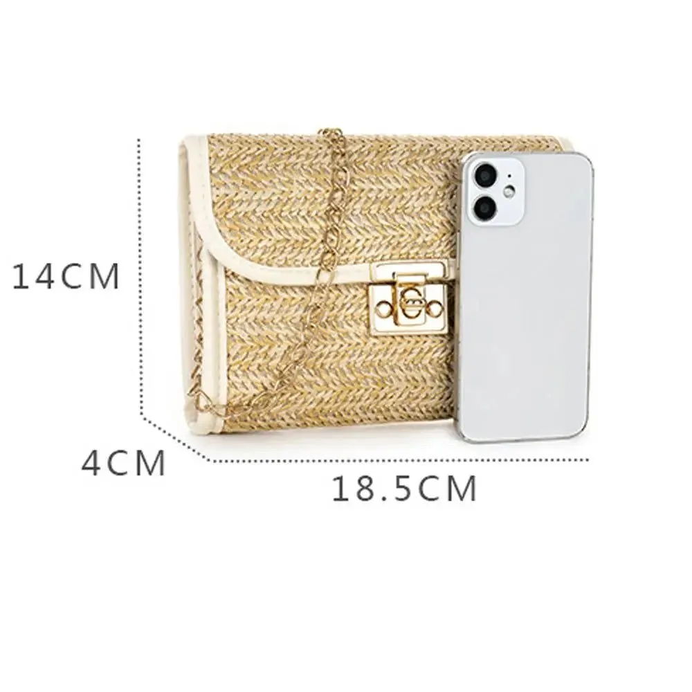 Trendy Woven Straw Shoulder Bag for Women