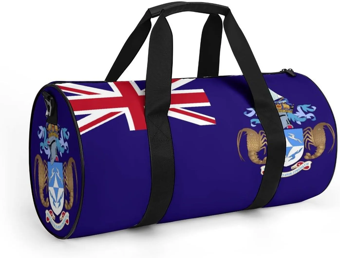 Tristan Da Cunha Flag Gym Duffle Bag for Boys Girls with Wet Pocket Sports Weekender Travel Carry On