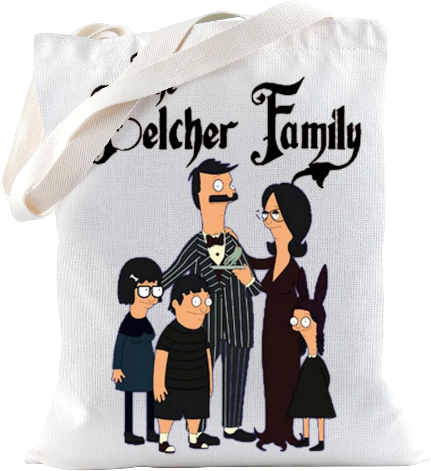 TSOTMO Bobs Cartoon Tote Bag for Fans TV Show Inspired Burgers Gift - Tina Linda
