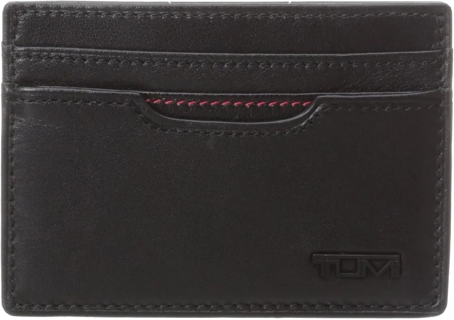 TUMI - Delta Money Clip Card Case Wallet - RFID Blocking Wallet for Men - Premium Leather - Pockets & Card Holder - 3" x 4" - Black