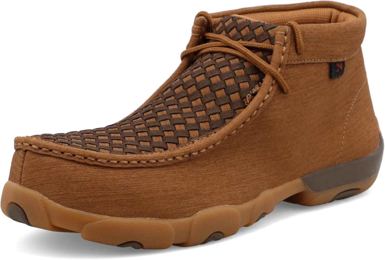Twisted X Men's Work Chukka Driving Moc, Moc Toe Nano Toe with CellSole, Clay & Cocoa, 10 M